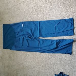 Maternity scrub pants from Cherokee, cerulean blue, S